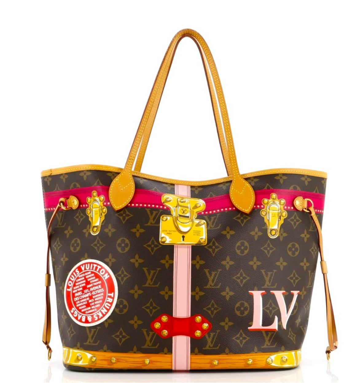 LOUIS VUITTON LIMITED EDITION SUMMER TRUNK NEVERFULL MM