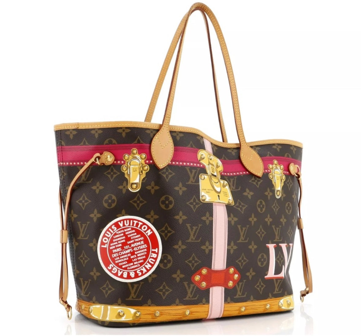 LOUIS VUITTON LIMITED EDITION SUMMER TRUNK NEVERFULL MM
